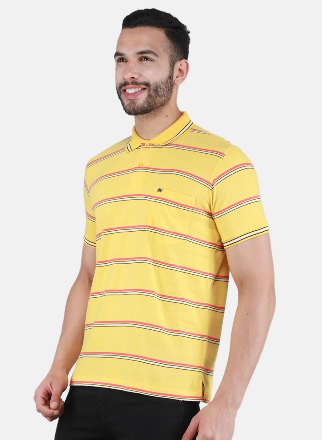 Men Yellow Printed T-Shirt - Image 2