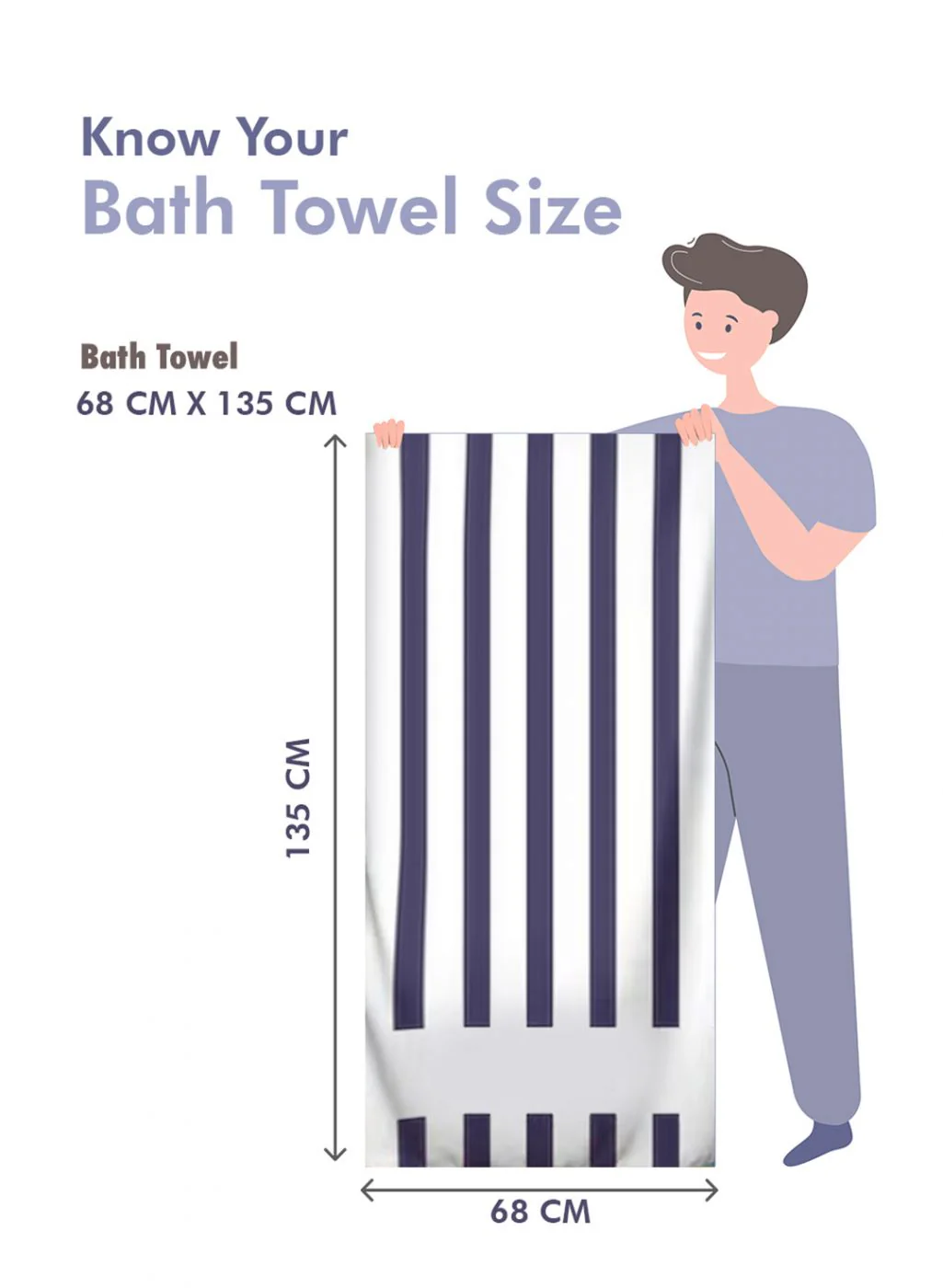 Peach Cotton 525 GSM Bath Towel - Image 6