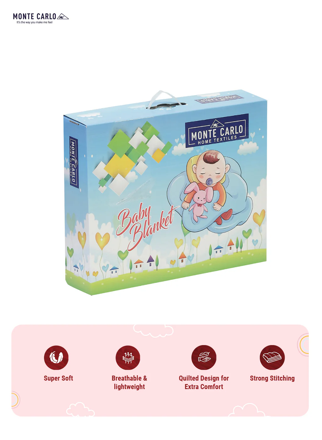 Printed Baby Blanket 2 Ply, 673 GSM, Weight 1 kg (Tinytots) - Image 6
