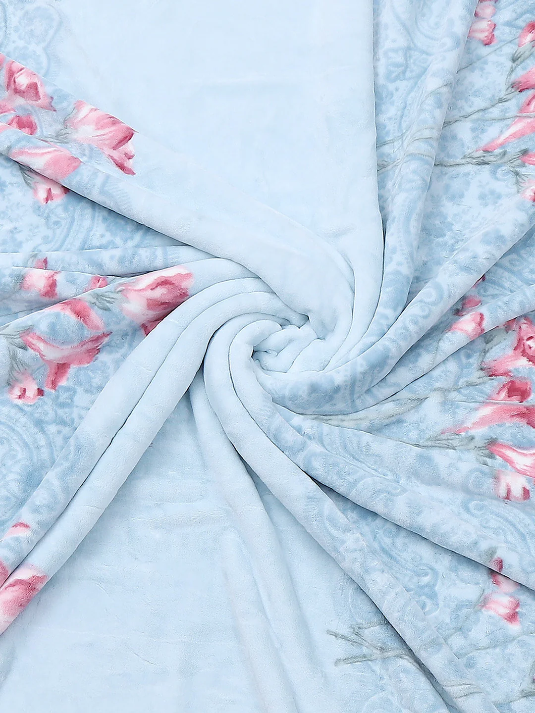 Printed Double Bed 795 GSM Blanket Cashmere 2 Ply (Weight 4.2 kg) - Image 9
